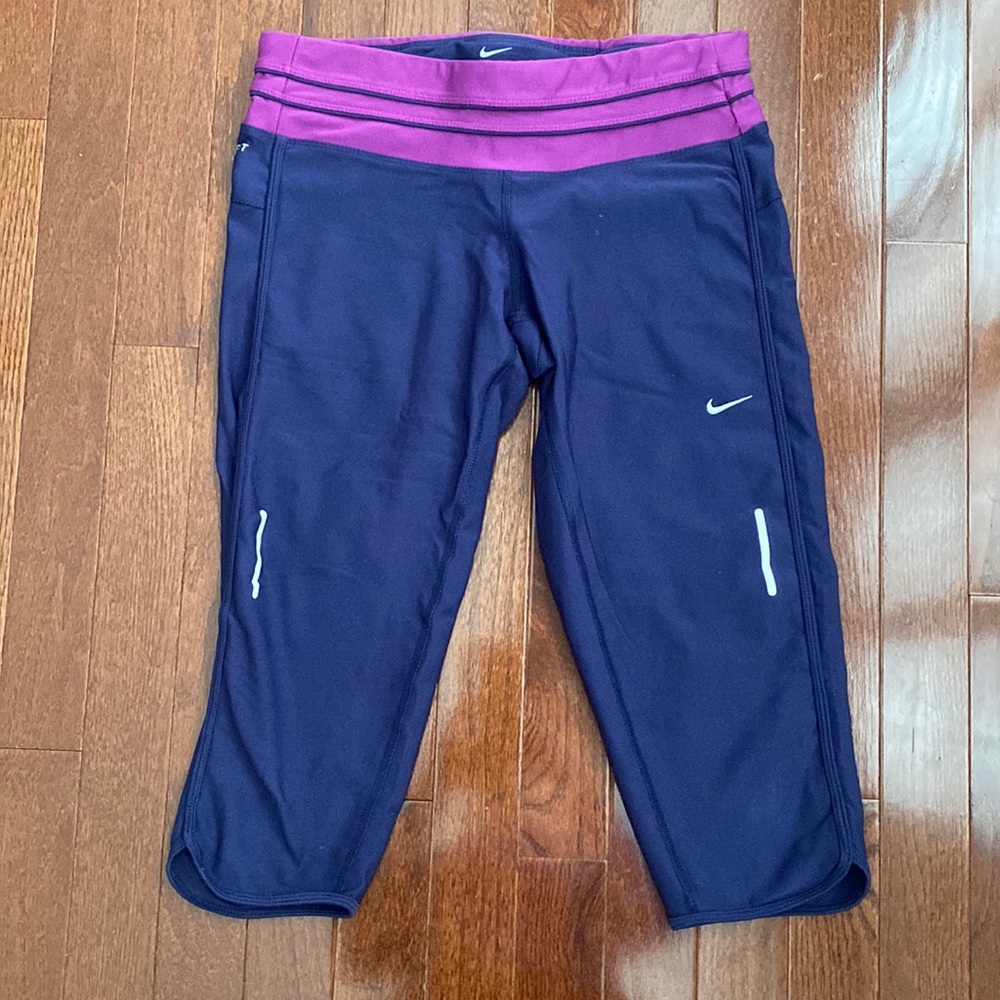 Nike Dri-Fit Purple Running Capris